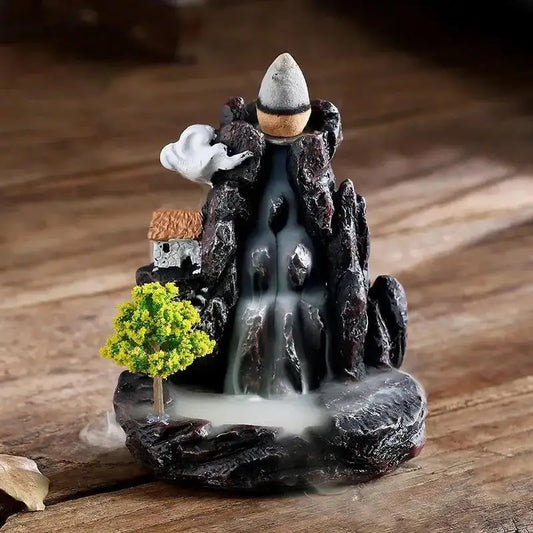 Zen Mountain Waterfall Backflow Incense Burner