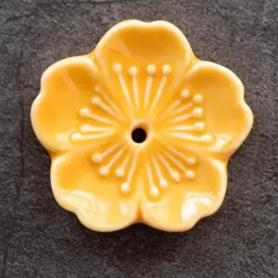 Elegant Ceramic Sakura Incense Stick Holder for Home Décor