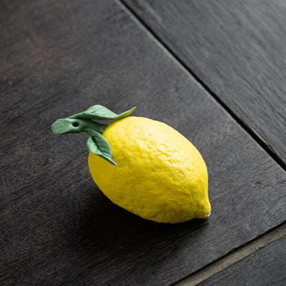 Creative Ceramic Lemon Incense Stick Holder for Home Décor