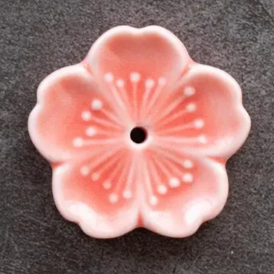 Elegant Ceramic Sakura Incense Stick Holder for Home Décor