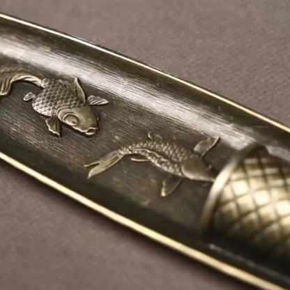 Japanese-Style Fisherman Boat Incense Stick Holder, Alloy Incense Burner Tray