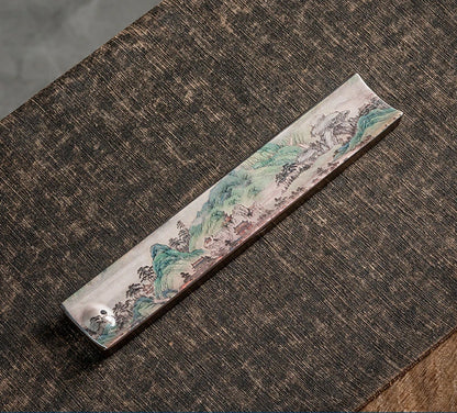 Elegant Ceramic Incense Burner Holder Stick Plate