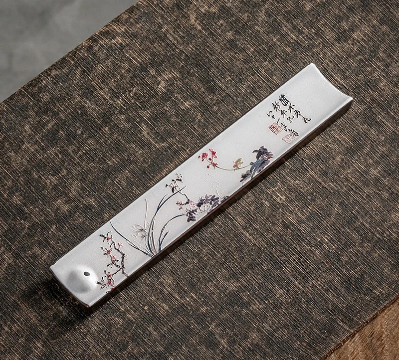 Elegant Ceramic Incense Burner Holder Stick Plate