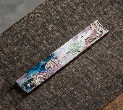 Elegant Ceramic Incense Burner Holder Stick Plate