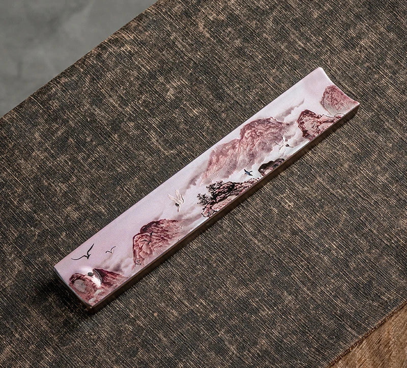 Elegant Ceramic Incense Burner Holder Stick Plate