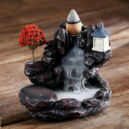 Zen Mountain Waterfall Backflow Incense Burner