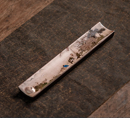 Elegant Ceramic Incense Burner Holder Stick Plate