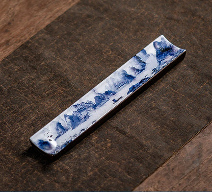 Elegant Ceramic Incense Burner Holder Stick Plate