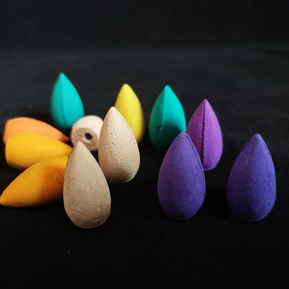 Natural Backflow Incense Cones Mixed Scents for Home