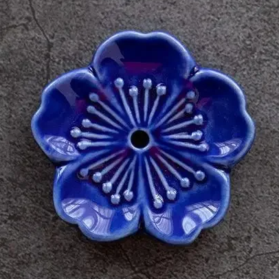 Elegant Ceramic Sakura Incense Stick Holder for Home Décor