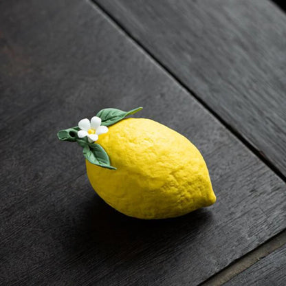 Creative Ceramic Lemon Incense Stick Holder for Home Décor